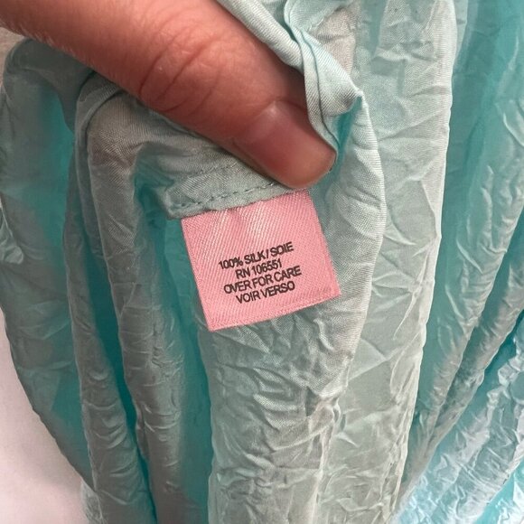 NWT Calypso Silk Tiered Maxi Dress Size Small Color Baby Blue - Picture 5 of 5